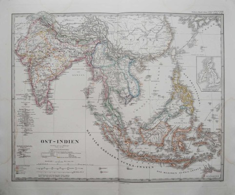 [Атлас Штилера. Восточная Индия. № 44а. Гота: Юстус Пертес, 1868.]